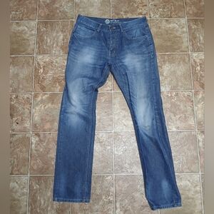 Blendshe Twister Straight Jeans Size 34 Slim Distressed Faded